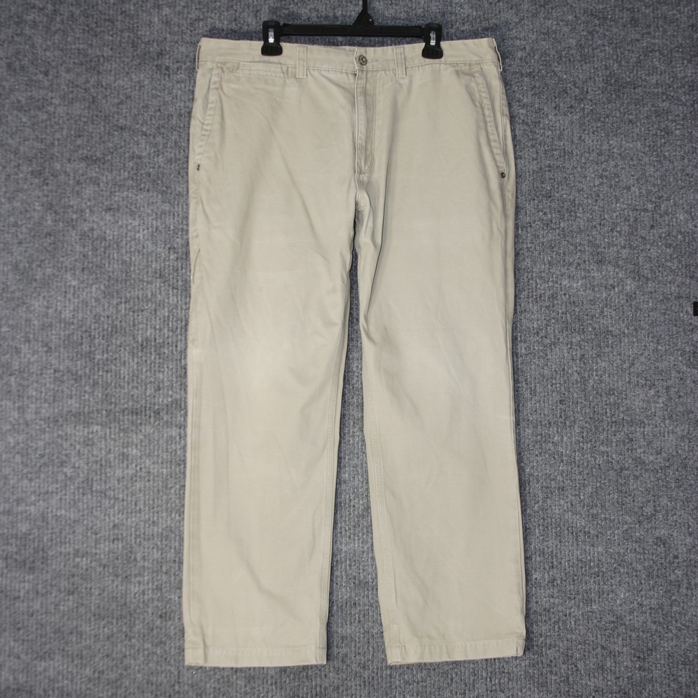 Duluth Trading Co Chino Pants Mens‎ 38x30 Beige Workwear Utility Rugged Cotton